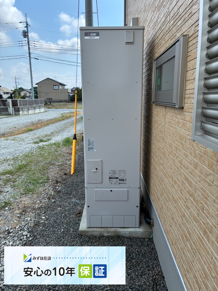 サンデンエコキュートEB-H37QTA4から三菱エコキュートSRT-S466U｜エコキュート交換工事｜群馬県高崎市北原町